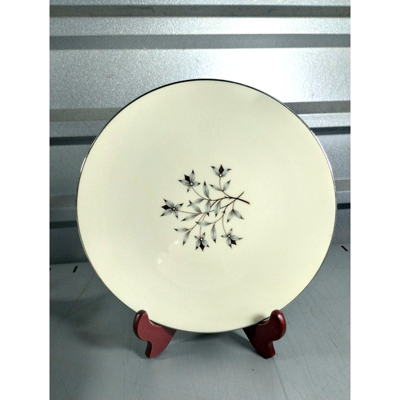 Vtg LENOX China PRINCESS Dinner Plates Platinum Set of 5